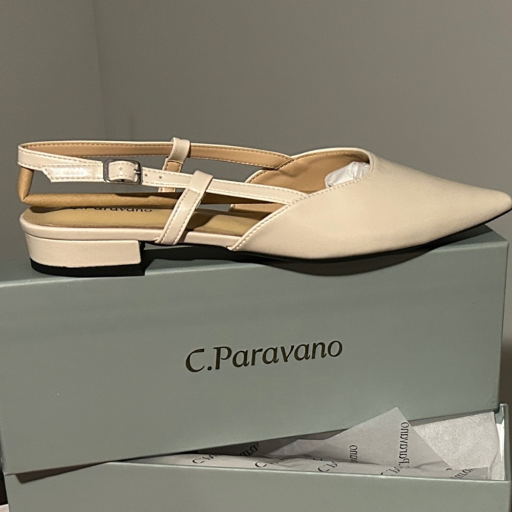 C.Paravano Cream Women's Heels